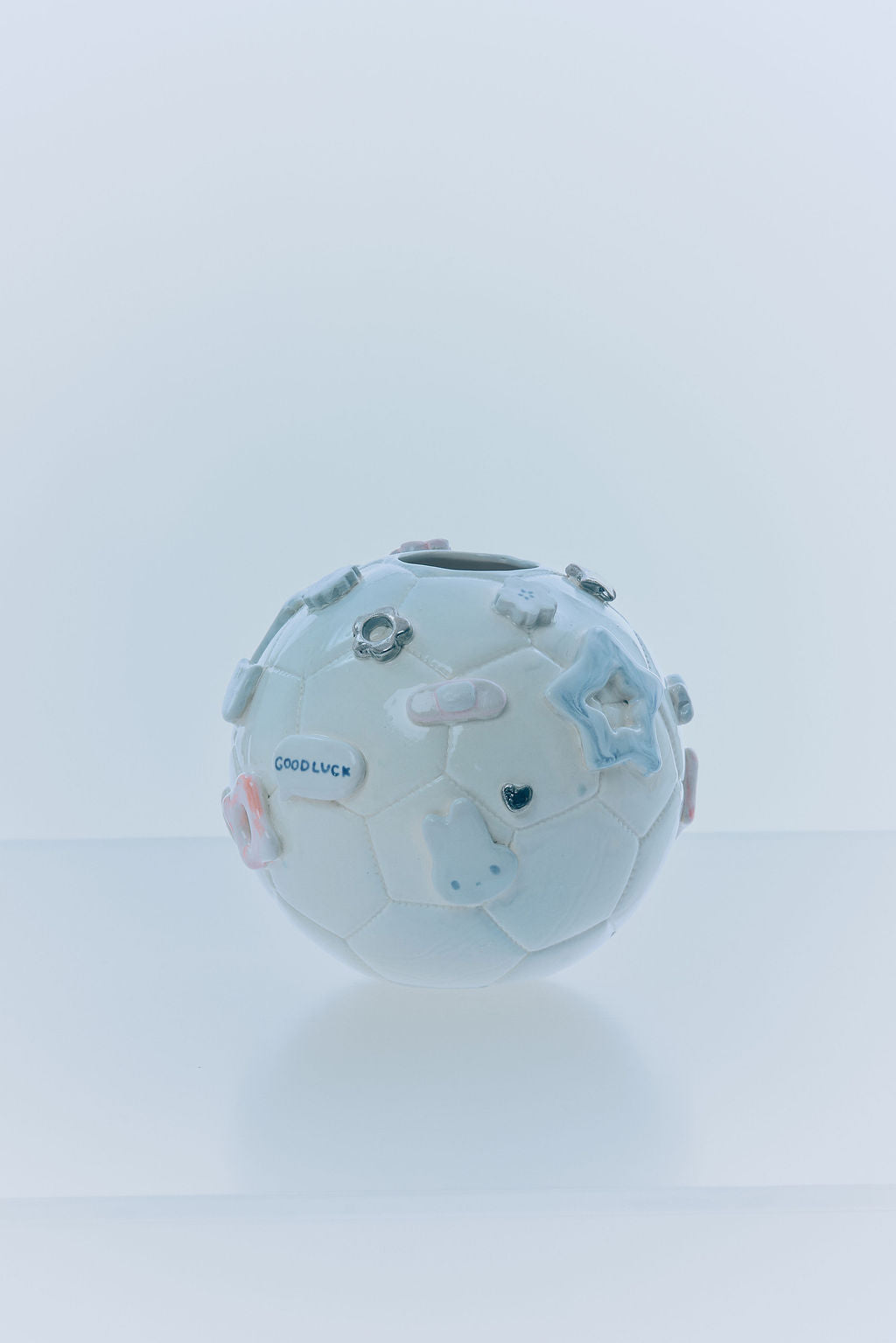 'milky' good luck kawaii ceramic soccer ball