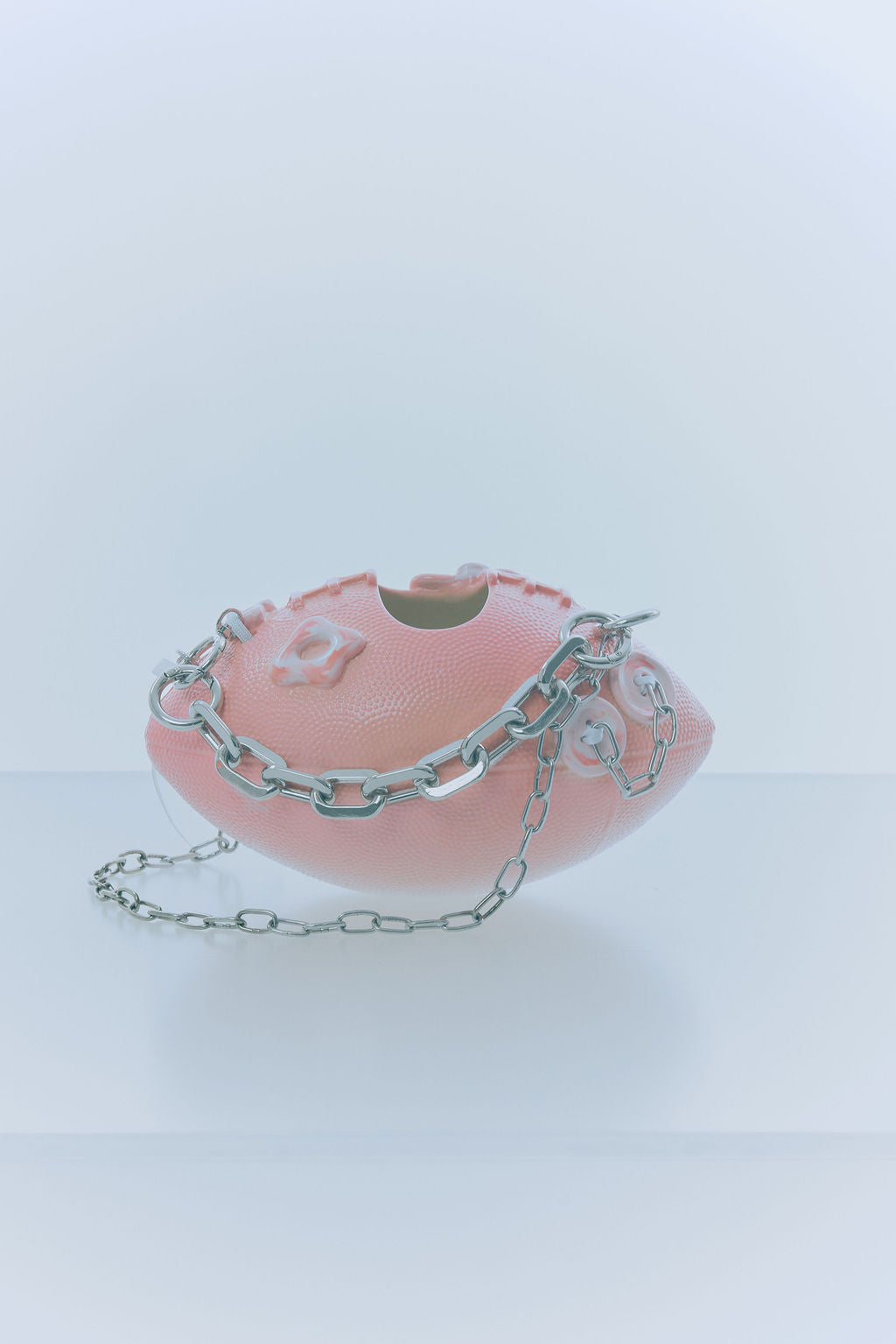 'pepsi' pink ceramic football bag