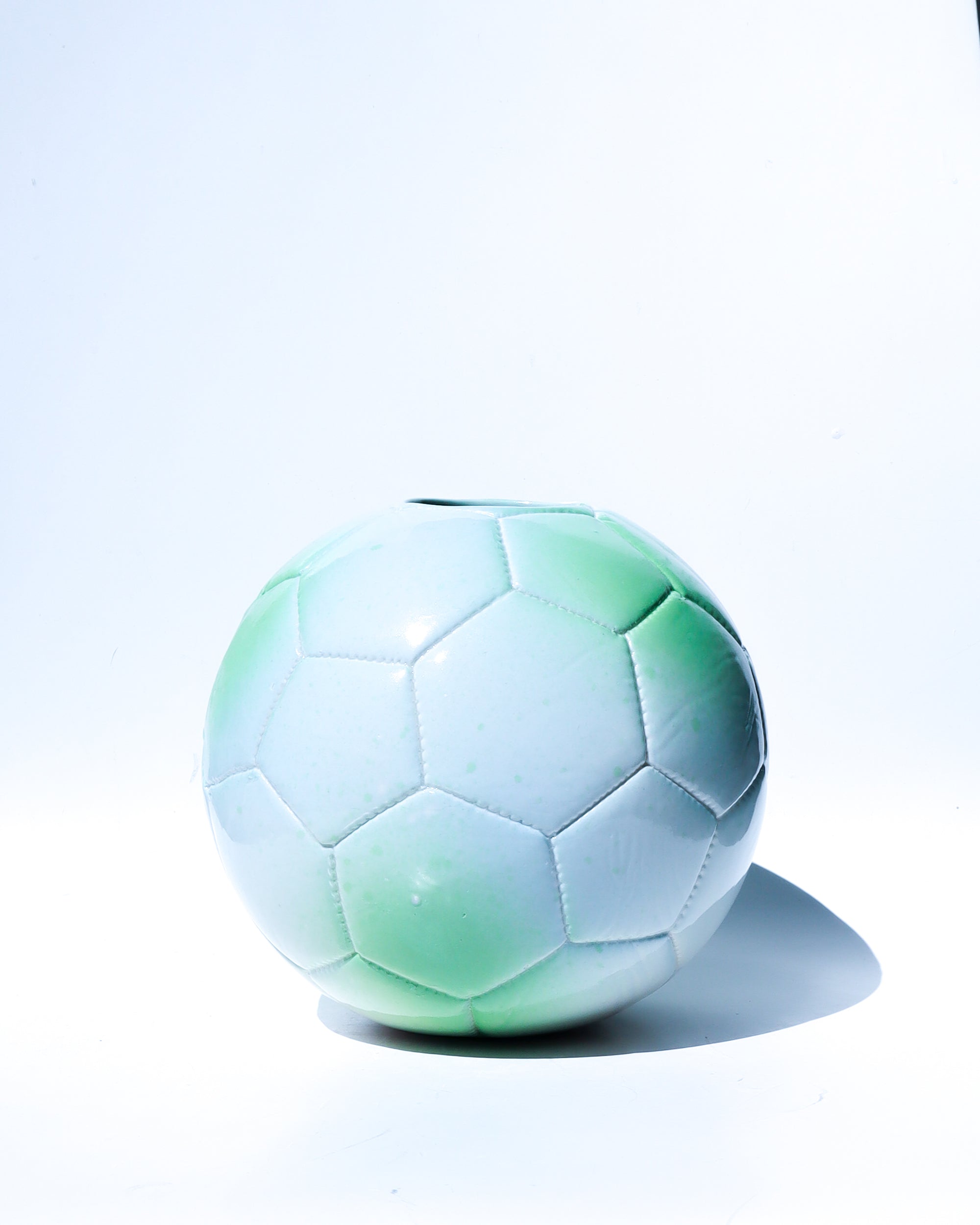 'bleu' ceramic earth soccer ball