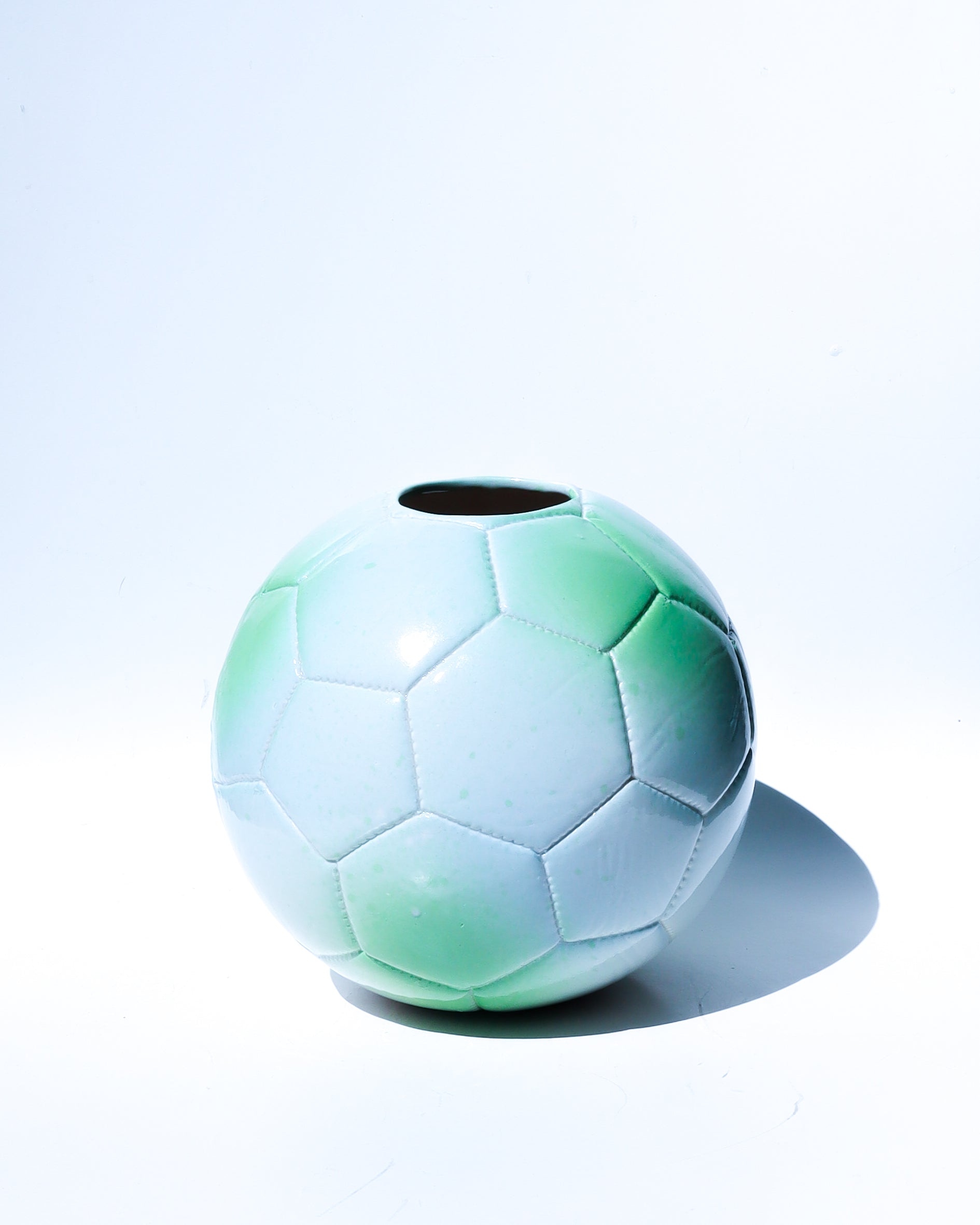 'bleu' ceramic earth soccer ball
