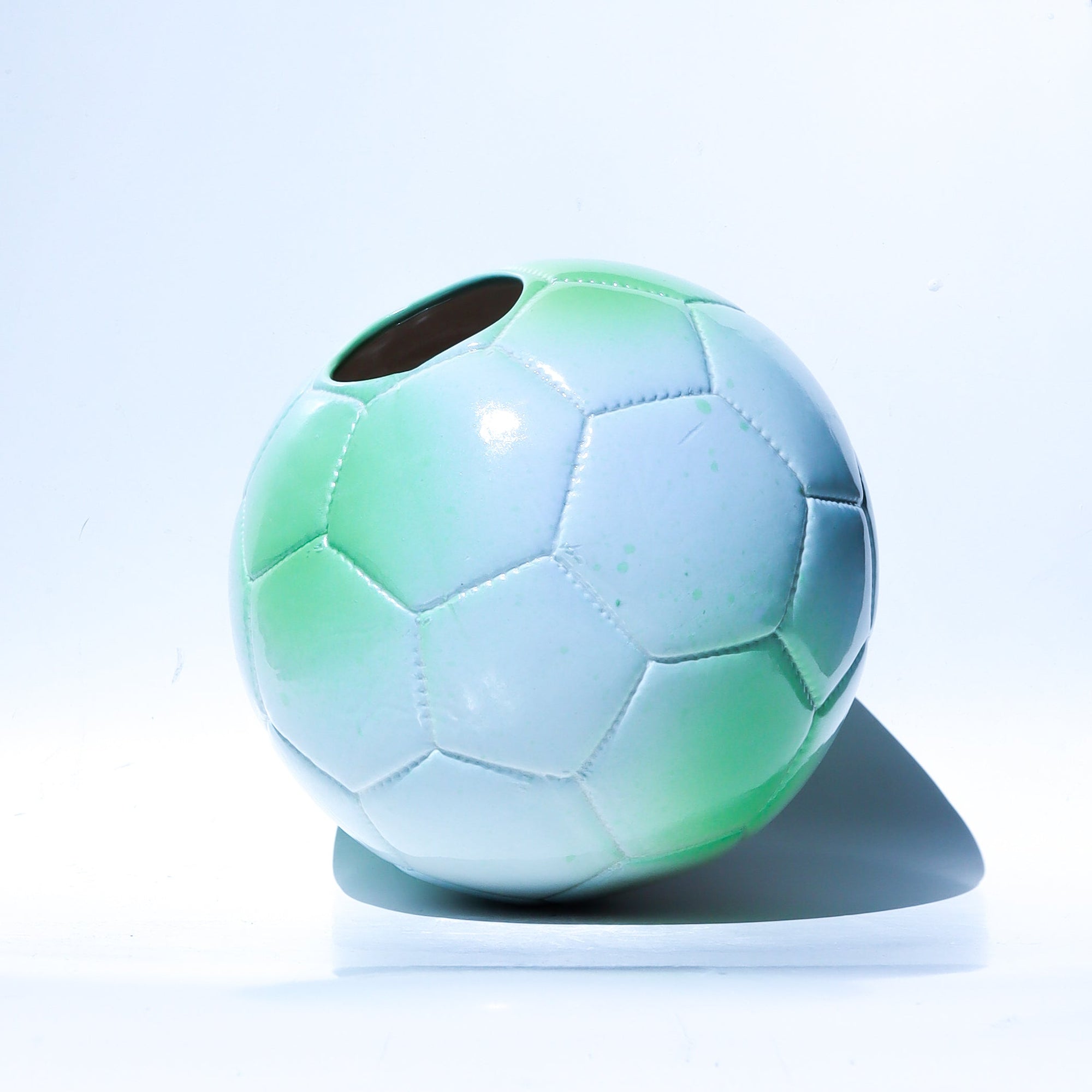 'bleu' ceramic earth soccer ball
