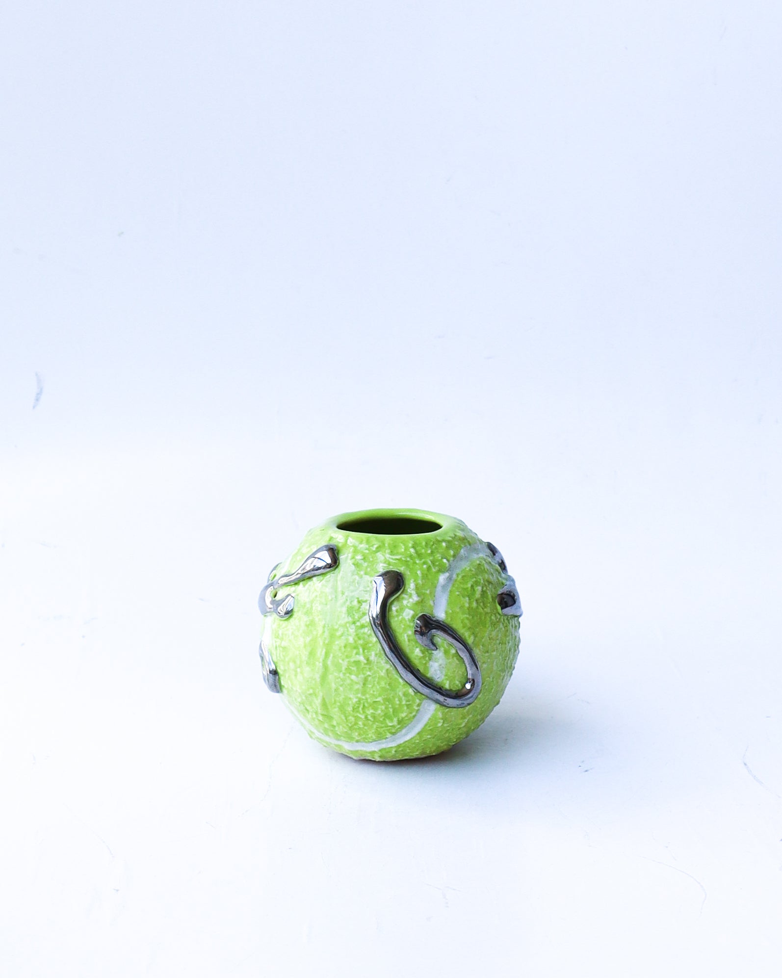 'eala' chrome ceramic tennis ball cup