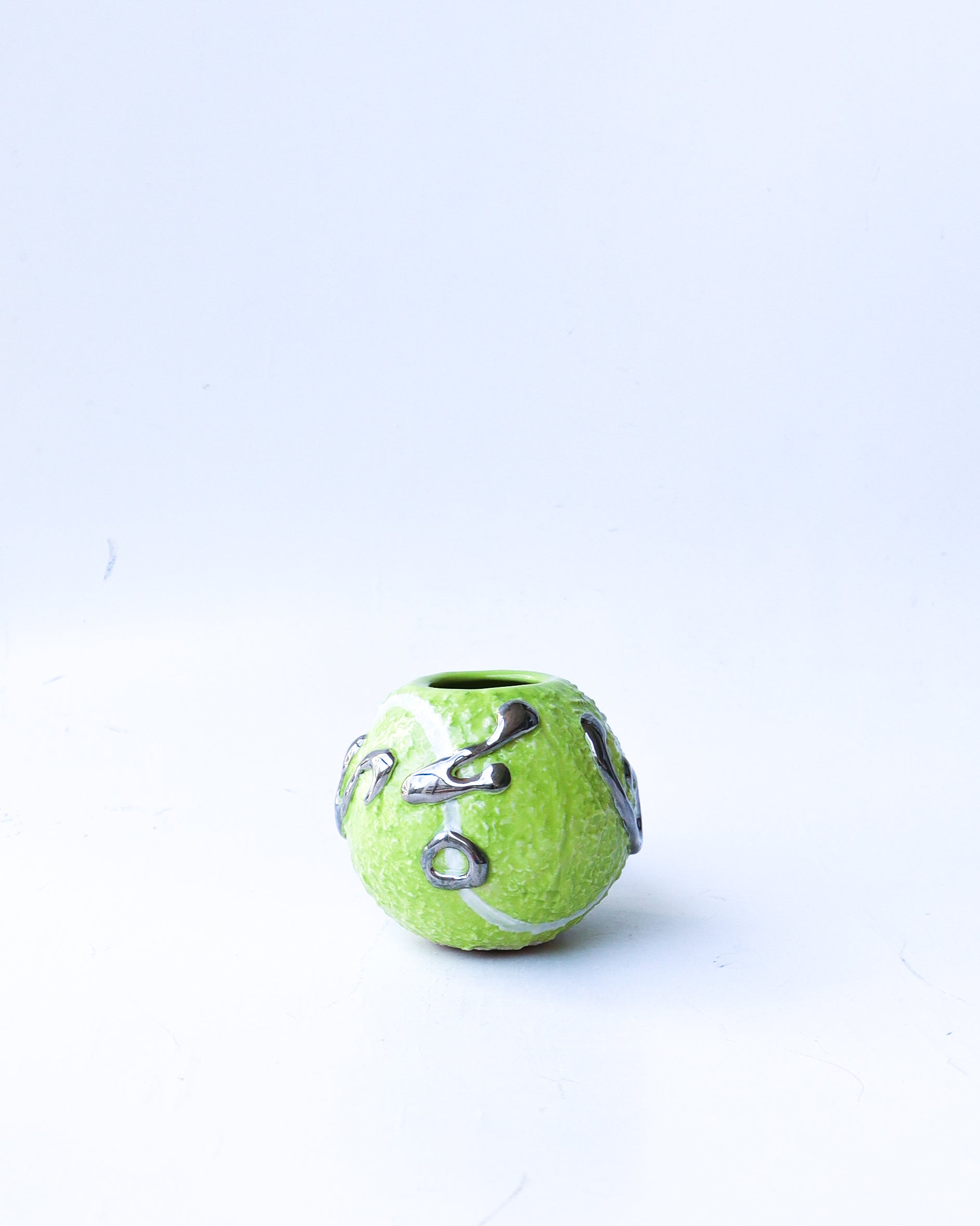 'eala' chrome ceramic tennis ball cup