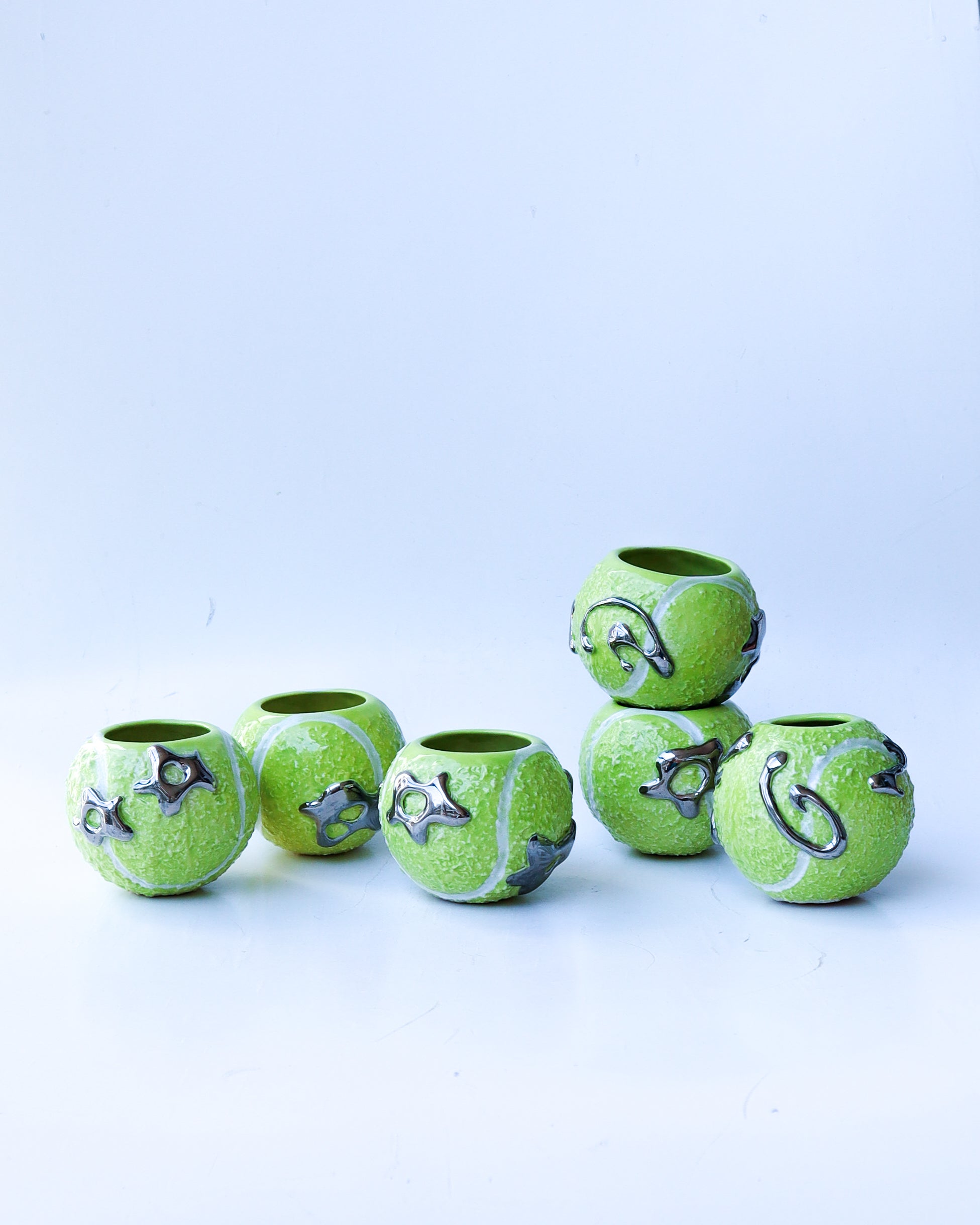 'star' chrome ceramic tennis ball