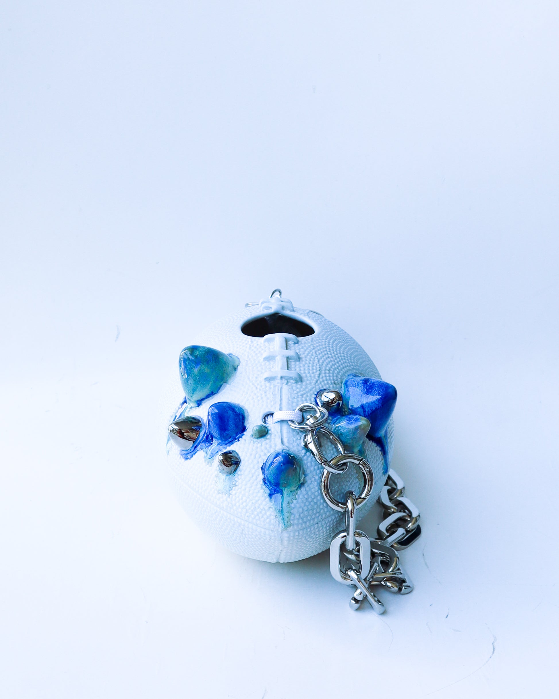 'spike' ceramic football bag