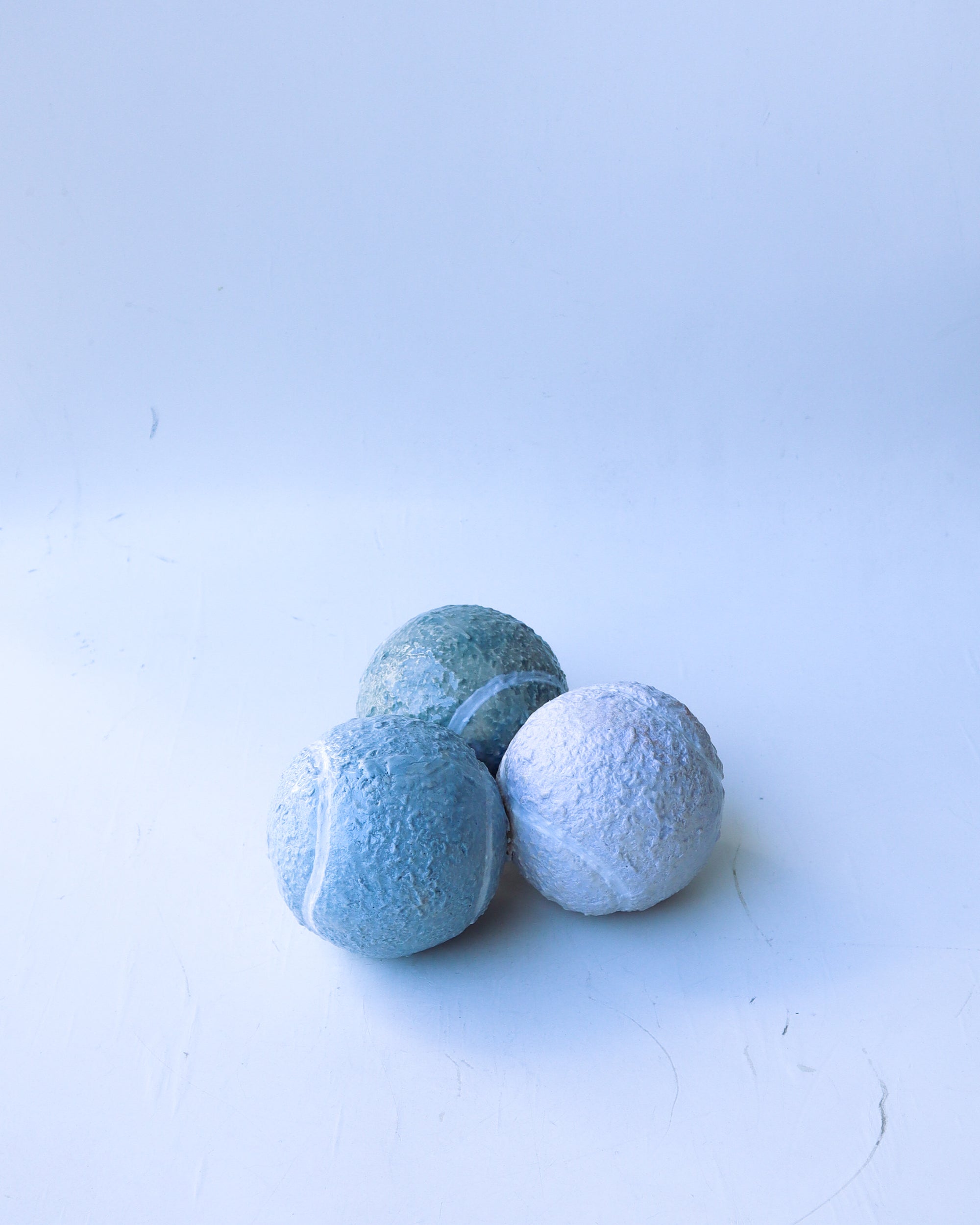 'love 40' tennis ball trio paperweight