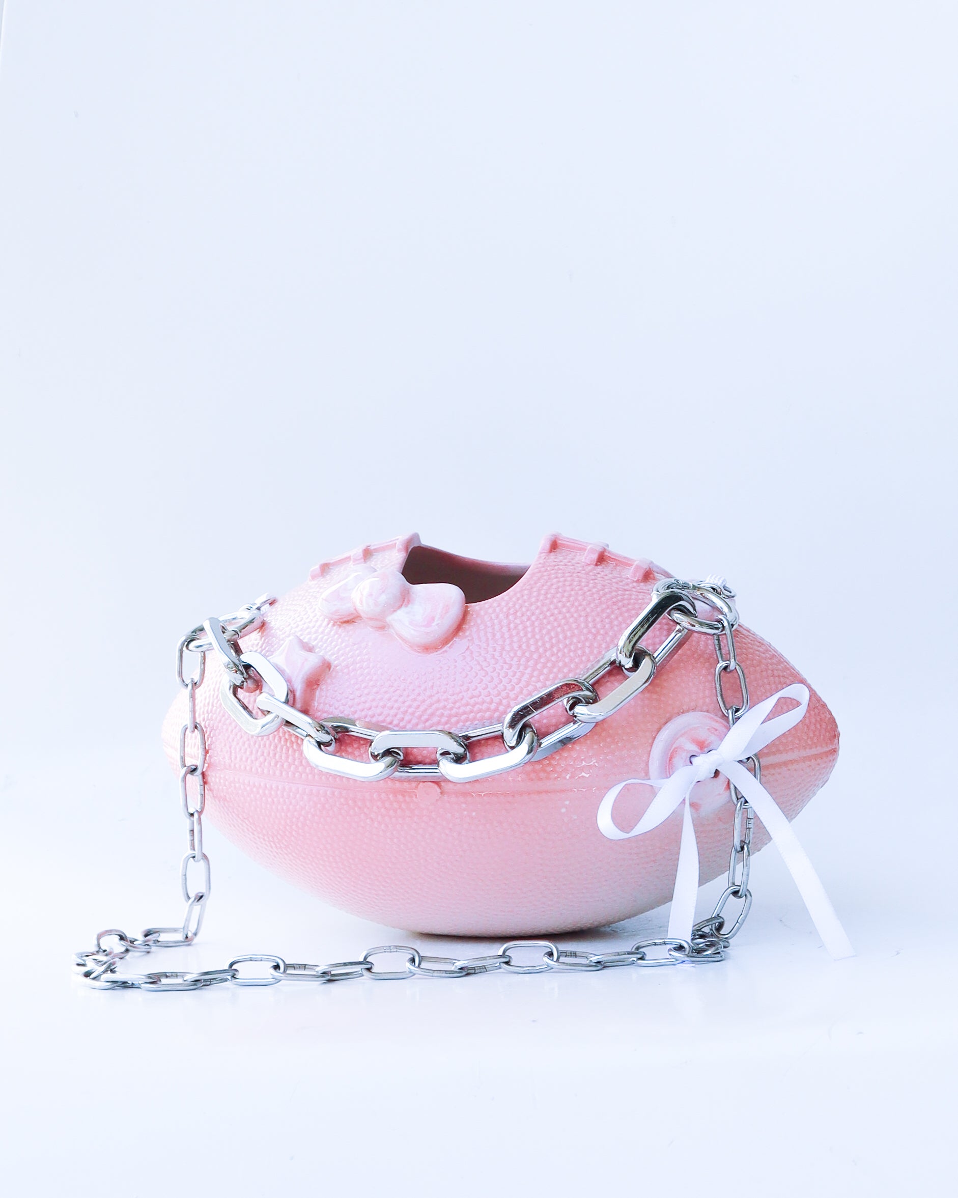 'pepsi' pink ceramic football bag