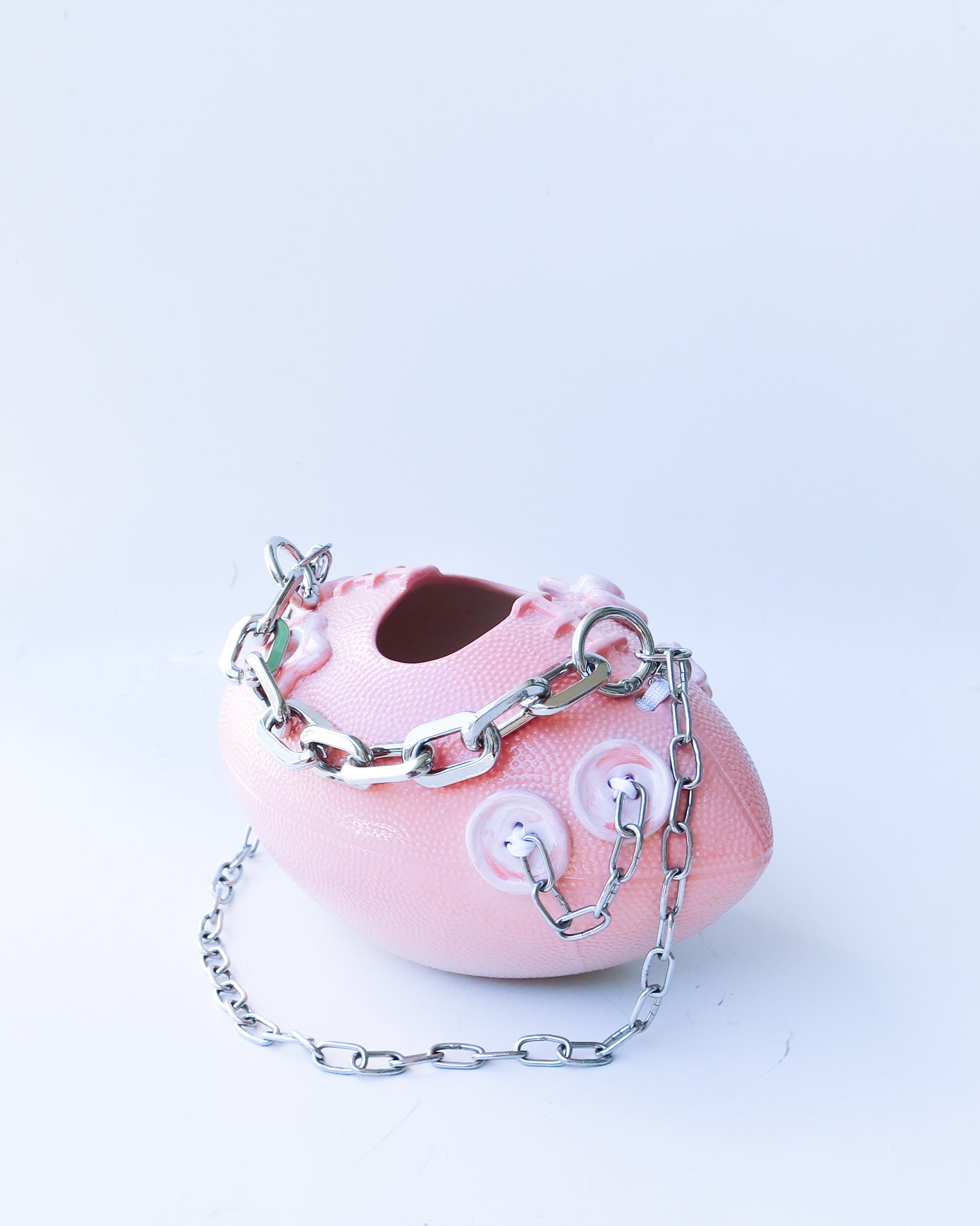 'pepsi' pink ceramic football bag