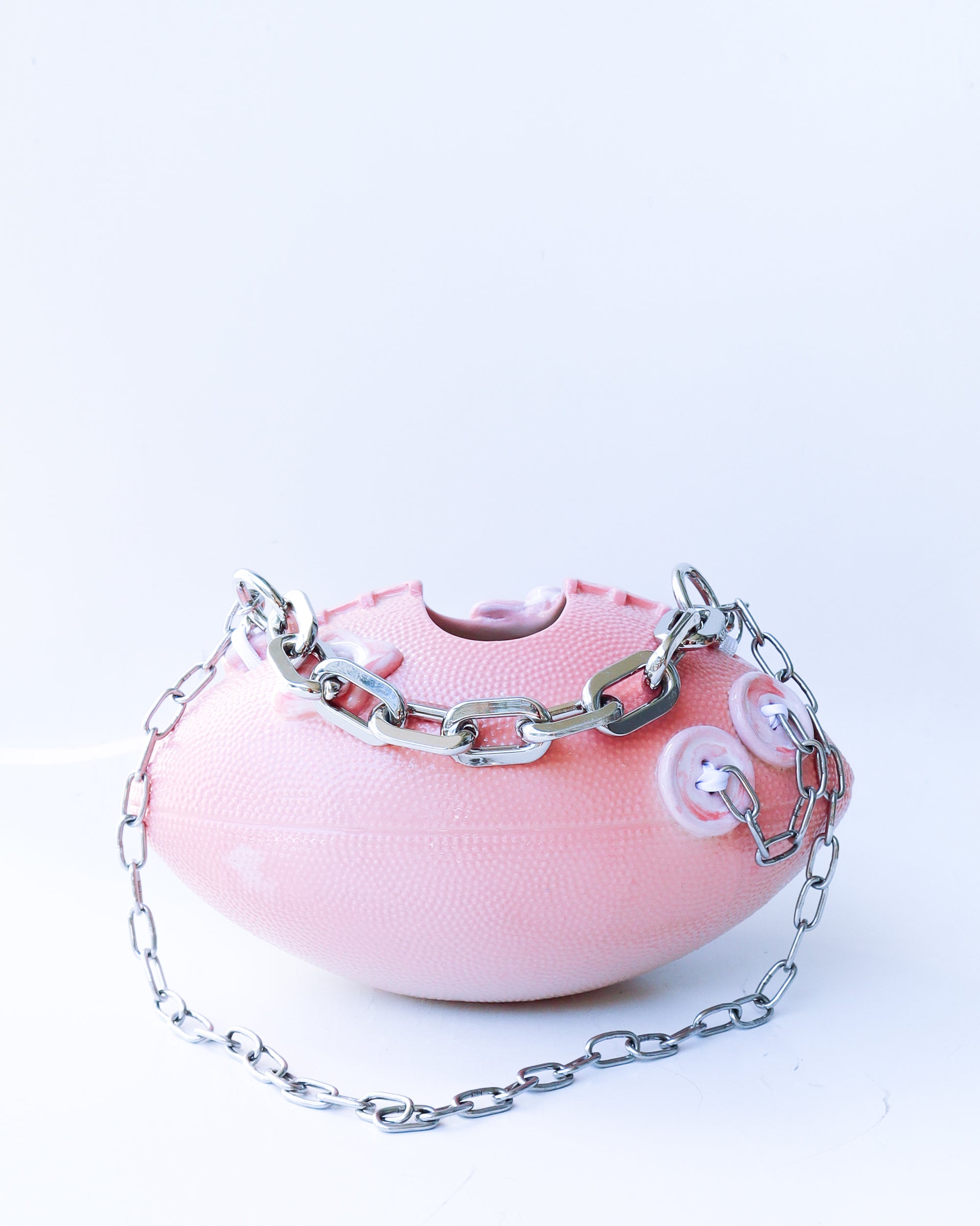 'pepsi' pink ceramic football bag