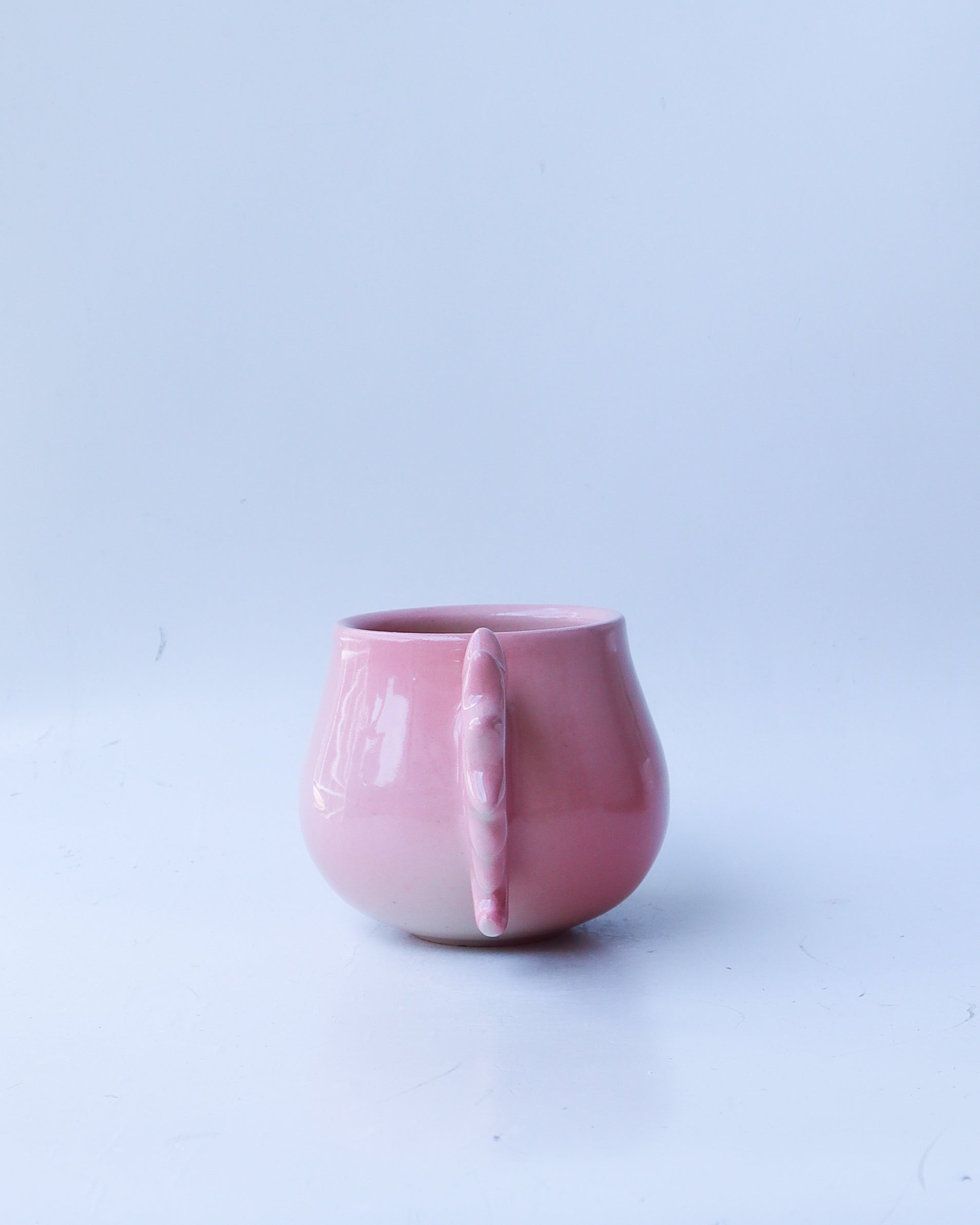 'lucie' ceramic spiky pink mug